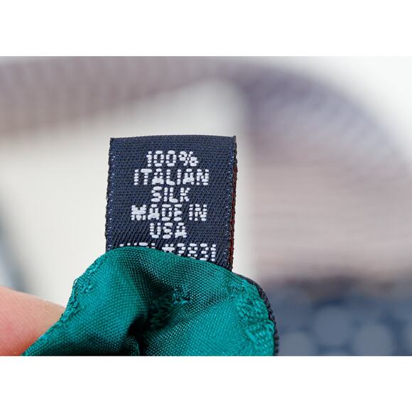 VTG 90s Tommy Hilfiger Stars Stripes Silk Tie Preppy Business Americana Grandpa - Picture 14 of 15